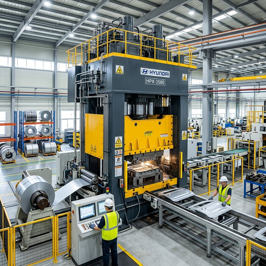 High-Capacity Sheet Metal Press